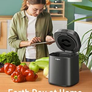 Paris Rhône Smart Waste Kitchen Composter, FoodCycler Eco-Friendly Electric Kitchen Compost Bin Sustainable Indoor Countertop Food Cycler with 3 Modes, Odor-Free, Fertilizes Your Garden