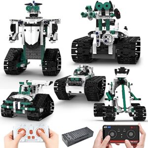 behowl stem robot toys for 8-14 year old boys girls,13-in-1 science programmable building block set with remote & app control,educational gifts for 9 10 11 12-16 year old kids, (550 pcs)