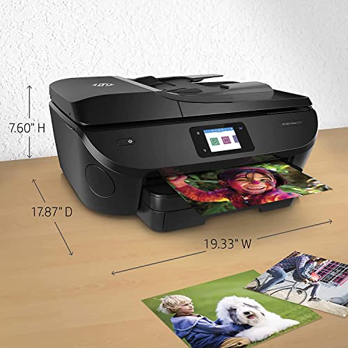 HP Envy Wireless All-in-One Color Photo Inkjet Printer - Black -Print Copy Scan Fax - 15 ppm, 4800 x 1200 dpi, 35-Page ADF, 2.65" Touchscreen Display, Auto 2-Sided Printing, WiFi, Ethernet