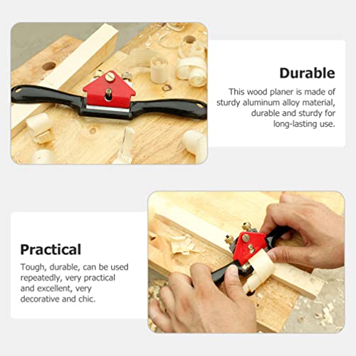 Angoily Planer 1 Set Plane Spokeshave Adjustable Spokeshave Portable Woodworking Planes with Flat Base Wood Working Hand Tool for Wood Craft Wood Craver Wood Working L Hand Tools Hand Tools