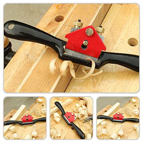 Angoily Planer 1 Set Plane Spokeshave Adjustable Spokeshave Portable Woodworking Planes with Flat Base Wood Working Hand Tool for Wood Craft Wood Craver Wood Working L Hand Tools Hand Tools