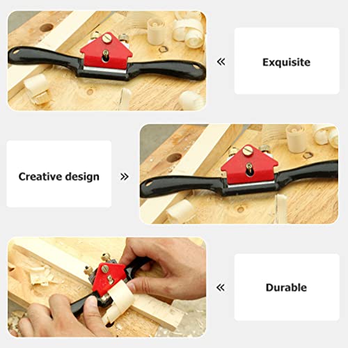 Angoily Planer 1 Set Plane Spokeshave Adjustable Spokeshave Portable Woodworking Planes with Flat Base Wood Working Hand Tool for Wood Craft Wood Craver Wood Working L Hand Tools Hand Tools