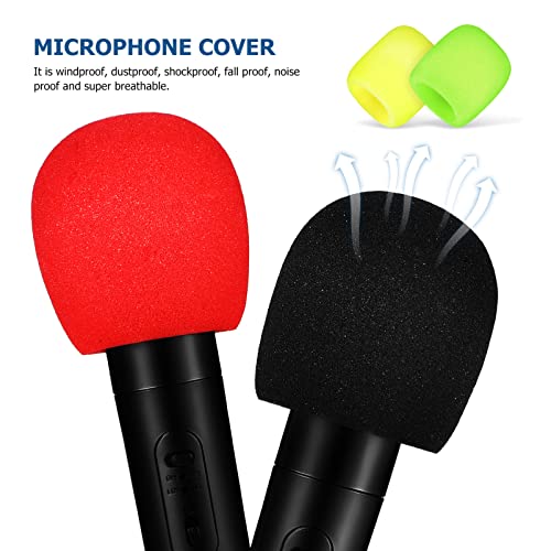 Abaodam Sponge Filter Dj Headphones 64 Pack Foam Microphone Windscreen Microphone Sponge Mini Foam Cover Shield Protection for Variety of Headset Microphone Sponge Filter Dj Headphones