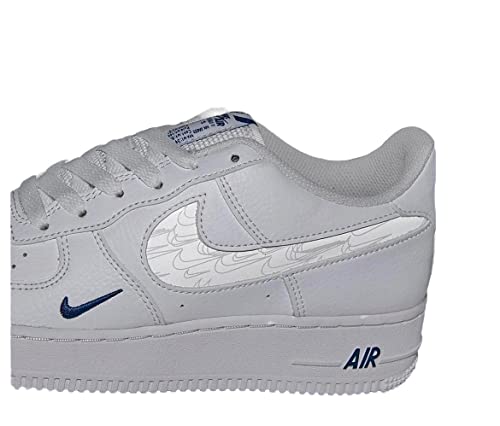Nike Air Force 1 '07 LV8 Reflective Swoosh (us_Footwear_Size_System, Adult, Men, Numeric, Medium, Numeric_10) White