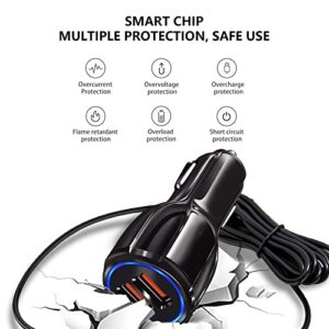 Fast Car Charger USB Type C Charging Cable Cord fit for TCL Flip Pro, Alcatel Go Flip 4, Cricket Icon 2/3 Icon 4,Ovation, Ovation 2, Sonim XP8 XP8800, Jitterbug Flip 2 Jitterbug Lively Smart 3 Phone