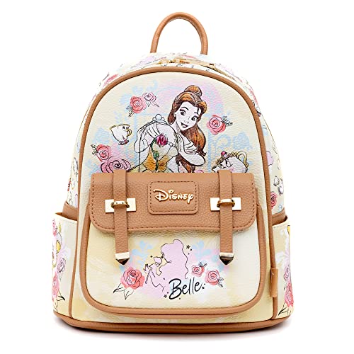 Wondapop Disney Beauty and the Beast Belle 11" Vegan Leather Fashion Mini Backpack