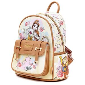 Wondapop Disney Beauty and the Beast Belle 11" Vegan Leather Fashion Mini Backpack