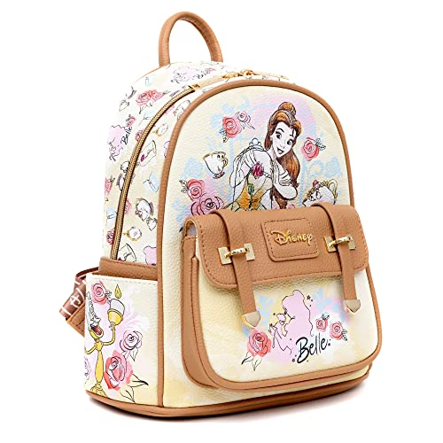 Wondapop Disney Beauty and the Beast Belle 11" Vegan Leather Fashion Mini Backpack