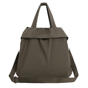 nylon hobo bag 2.0 crossbody bag for women large capacity gym bag work bag nylon tote handbag sports duffel shoulder bag for travel, work, gym