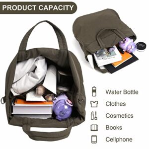 Nylon Hobo Bag 2.0 Crossbody Bag for Women Large Capacity Gym Bag Work Bag Nylon Tote Handbag Sports Duffel Shoulder Bag for Travel, Work, Gym