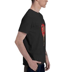 Baki The Grappler Shirt Mens Anime Casual Fashion Cotton Crew Neck Short Sleeve Tops T-Shirt Summer for (Men,Man,Mens) Black