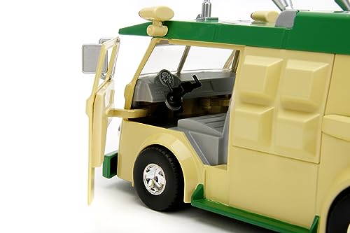 Jada Turtles Party Wagon 1:24 Die-Cast Car Play or Gift and for a Collection for Both Kids and Adults