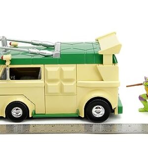 Jada Turtles Party Wagon 1:24 Die-Cast Car Play or Gift and for a Collection for Both Kids and Adults