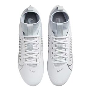 Nike Vapor Edge Pro 360 2 Men's Football Cleats White/Metallic Silver DA5456-100 10.5