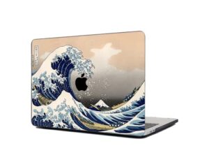 nekoty textured laptop skins compatible with macbooks pro 16" 14" 13" air 13" 2019-2022 - great waves