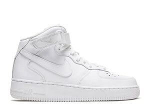 nike womens air force 1 07 mid, m, size 7.5 white