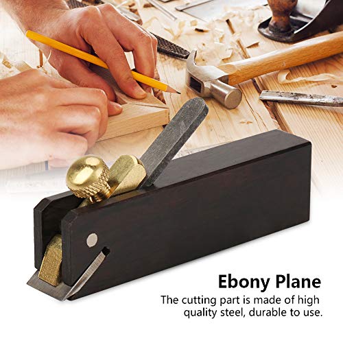 Mini Hand Planer for Woodworking, 3.0inch Wood Planer Hand Tool Flat Bottom Trimming Plane for Wood Planing Surface Smoothing, with 1 Planer Blade and 1 Metal Fixer