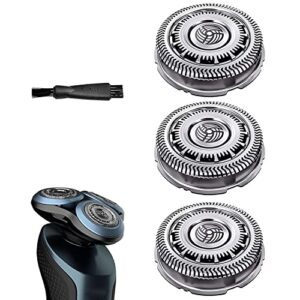 sh60/72 replacement shaving head blades compatible with philips electric shaver razor series 6000 s6850 s6810 s6820 s6880/81, oem upgraded sh60 replacement blades for series 6000 shaver heads