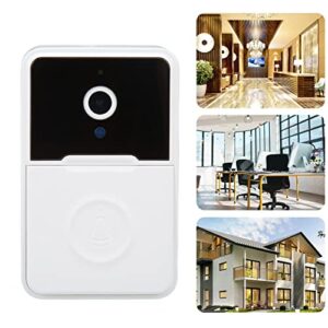 Tbest Ring Doorbell,Door Bell Cameras Wireless,Mini Camera,Smart Video Doorbell Wireless Two Way Audio Remote Video Call IR Night Vision for Home White Tbestvy4fs59ebm