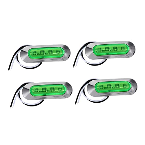 OSALADI Lights 4pcs Boat Lights Indicator Light Truck LED Lamp LED Truck Tail Lights Truck Indicator Light s Green Universal LED Abs Lights Truck Light