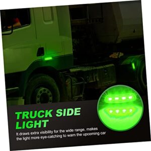 OSALADI Lights 4pcs Boat Lights Indicator Light Truck LED Lamp LED Truck Tail Lights Truck Indicator Light s Green Universal LED Abs Lights Truck Light