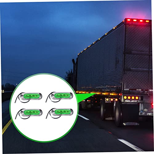 OSALADI Lights 4pcs Boat Lights Indicator Light Truck LED Lamp LED Truck Tail Lights Truck Indicator Light s Green Universal LED Abs Lights Truck Light