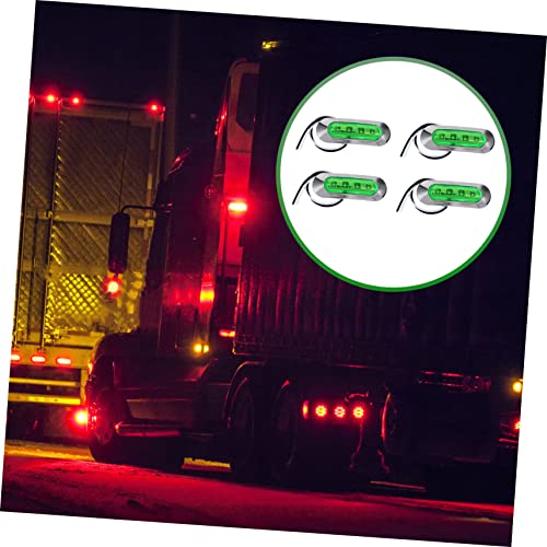 OSALADI Lights 4pcs Boat Lights Indicator Light Truck LED Lamp LED Truck Tail Lights Truck Indicator Light s Green Universal LED Abs Lights Truck Light