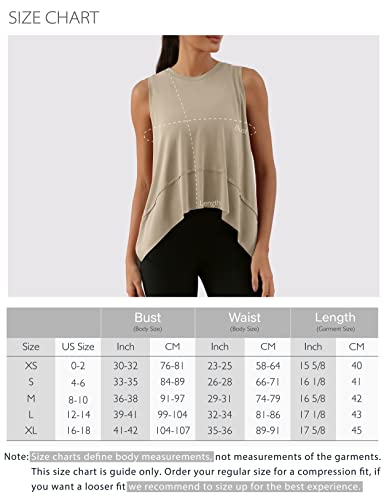 ODODOS Women's Modal Soft Sleeveless Crop Top Athletic Gym Workout Tee Cropped Yoga Tank, Black, Small