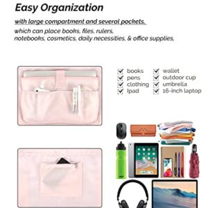 Prite Tote Bag for Women Weekender Bag with Laptop Compartment for Work Nurse School Travel Gym (Pink)