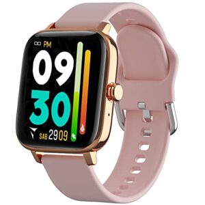 smart watch, smart watches for men women with call and text, 1.69" watch fitness tracker sport watch with sleep health monitor activity trackers watch compatible android phones ios (pink)