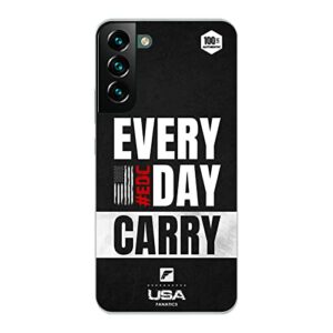 Phone Case Every Day Carry EDC USA Patriot Design Silicone Transparent - Compatible iPhone and Samsung (Samsung Galaxy A04)