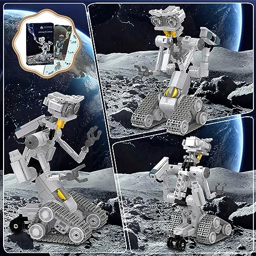 Johnny 5 Robot Short CircuiIt Building Toy Set for Kids, Boys, Girls; Johnny 5 Mecha Movie Circuit Robot Johnny 5 Figures Model Toys, Johnny 5 Robot Building Blocks for Ages 7+ (313 Pieces)