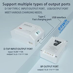 VILTROX V Mount Battery BP-V99 6700mAh 99Wh 14.8V V-Lock Battery for Camera, Monitor, Wireless Image Transmitter,Fill Light,Mobile Phone,Tablet,Computer,etc