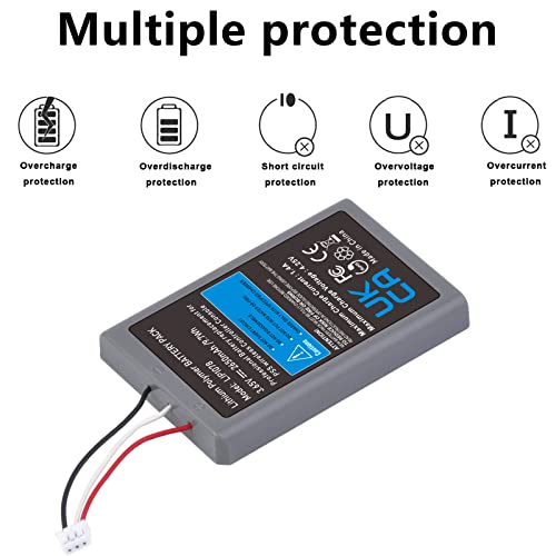 PS5 Controller Battery Replacement, 2 Pack 2650mAh Lip1708 Battery PS5 for Sony PS5 Playstation 5 DualSense CFI-ZCT1W Wireless Controller