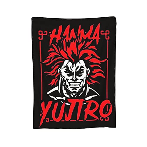 Anime Baki The Grappler Blanket Tapestry Sofa Office Bedroom Throw Blankets Super Soft Cozy Microfiber Blanket Bedding 40"X30"