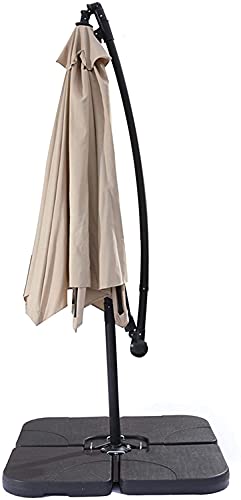 NEWCES Patio Garden Parasols Patio Umbrella Round Umbrella Waterproof Folding Sunshade Top Garden Beach Umbrellas Outdoor (Color : Light Brown, Size : A)