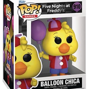 POP Five Nights at Freddy's - Balloon Chica Funko Vinyl Figure (Bundled with Compatible Box Protector Case), Multicolor, 3.75 inches