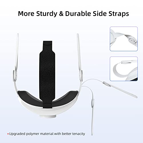 Head Strap Compatible with Oculus Quest 2,Meta Quest 2 Accessories Adjustable Elite Strap Replacement for Enhanced Comfort Support and Gaming Immersion in VR (Comfort Head Strap only)