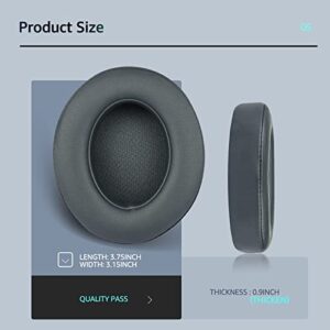 Wzsipod Studio 3 Replacement Earpads for Beats Wireless Headphones, Compatible with Beats Studio 2 Wired, Do Not Fit Solo 3/2, Beats Cushion Replacement Made of Memory Foam and PU Leather (Iron Grey)