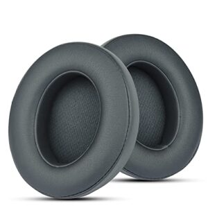wzsipod studio 3 replacement earpads for beats wireless headphones, compatible with beats studio 2 wired, do not fit solo 3/2, beats cushion replacement made of memory foam and pu leather (iron grey)