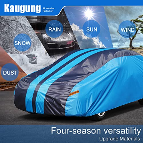 Kaugung Car Cover Waterproof Custom Fit Porsche 911（1997-2023）, Lightweight Full Exterior Cover for Automobiles All Weather Outdoor Sun UV Rain Dust Snow Wind Protection.