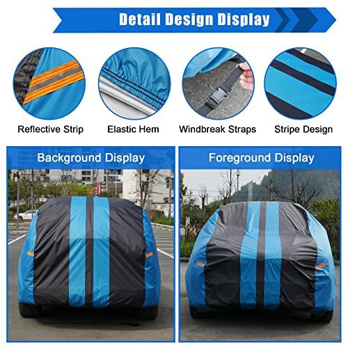 Kaugung Car Cover Waterproof Custom Fit Porsche 911（1997-2023）, Lightweight Full Exterior Cover for Automobiles All Weather Outdoor Sun UV Rain Dust Snow Wind Protection.