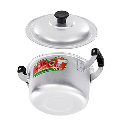 GANAZONO Small Aluminum Pan Stainless Steel Cookware Korean Pots for Cooking Metal Cooking Utensils Korean Noodle Cooker Steamer Soup Pot Double Boiler Pot Food Pot Steamer Pot Steam Pot