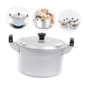 GANAZONO Small Aluminum Pan Stainless Steel Cookware Korean Pots for Cooking Metal Cooking Utensils Korean Noodle Cooker Steamer Soup Pot Double Boiler Pot Food Pot Steamer Pot Steam Pot