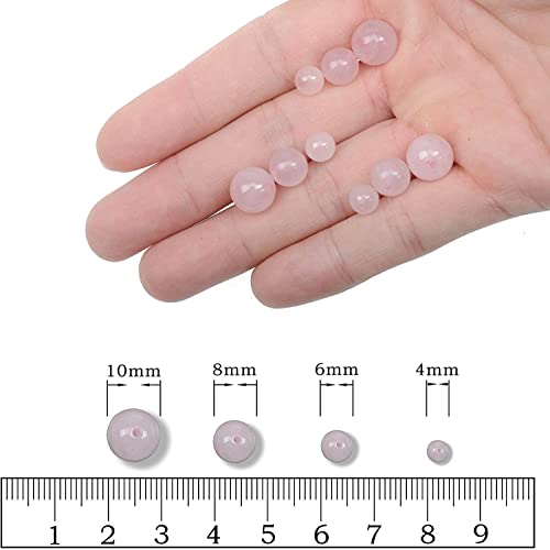 6mm Natural Round Stone Beads About 960pcs Genuine Real Healing Crystal Stones Beading Loose Gemstone DIY for Bracelet Jewelry Making Kit(24 Color J)