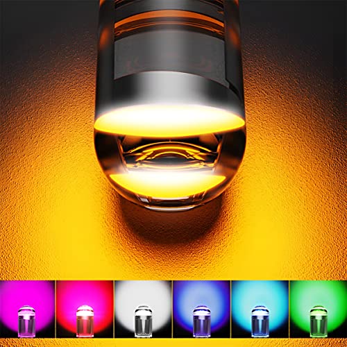 AUCELI 30 Pcs LED Light Bulbs 6000K, 12V Error Free Interior Bulbs for Cars, Dome Map License Plate Glove Box Light, Colored 194 Wedge COB LED Bulbs, Map Lights, Reading Lights