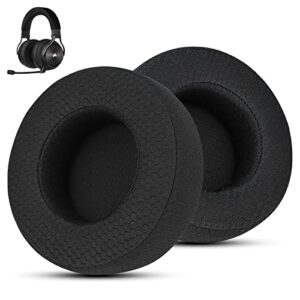 wzsipod specialized replacement earpad for corsair virtuoso gaming headset, corsair virtuoso earpads replacement with smooth fabric & high-density memory foam, sound isolation (classic black)