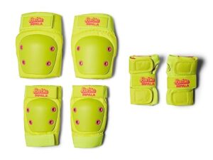 impala rollerskates girl's impala protective set (little kids/big kids) barbie bright yellow md (7-9 years)