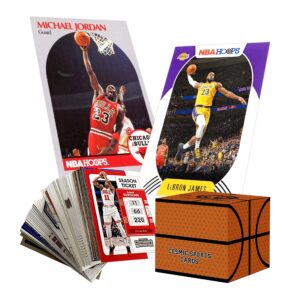 deluxe nba basketball cards 2023 mystery box | 100x official nba cards | 10x hall of famers | 10x rookies | 1x lebron or jordan | 4x autograph or relic cards guaranteed | kobe bryant cards