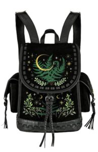 restyle herbal backpack witchy stars moon fern leaf fairy gothic cottagecore